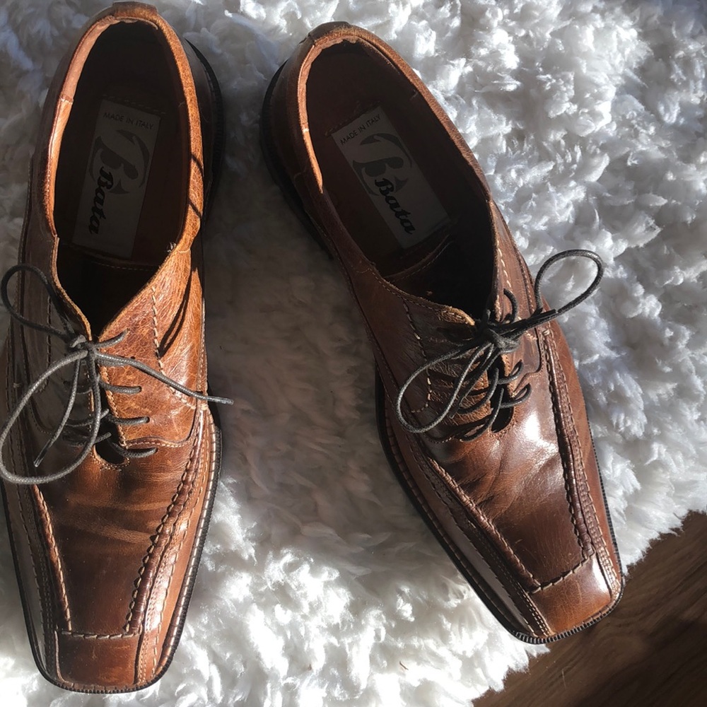 Italian shoes purchased in Florence.